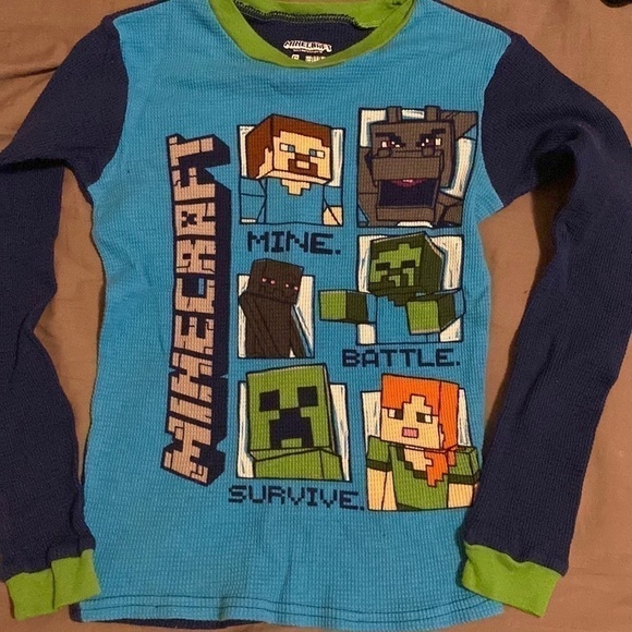 MINECRAFT pajama shirt - Picture 1 of 2
